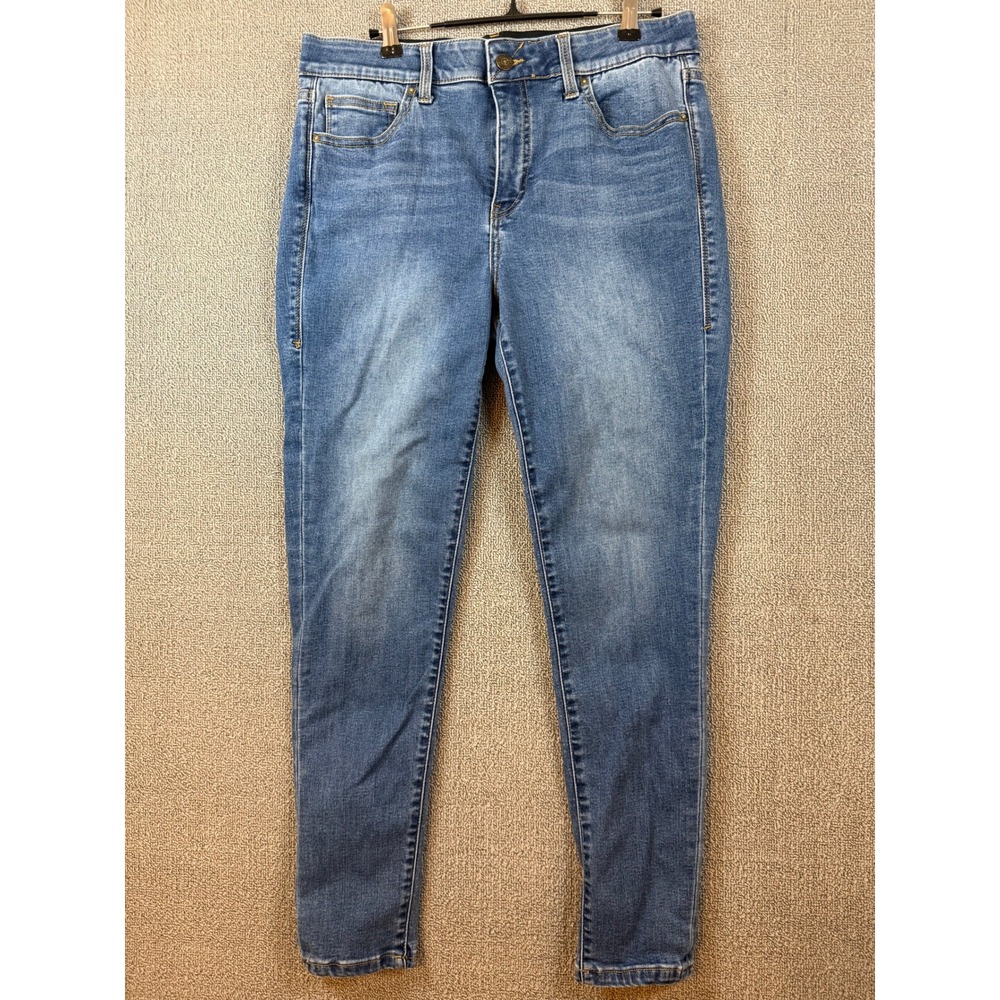 LuLaRoe Skinny Jeans Womens 30 Blue Excellent High Rise Elastic Waist Denim